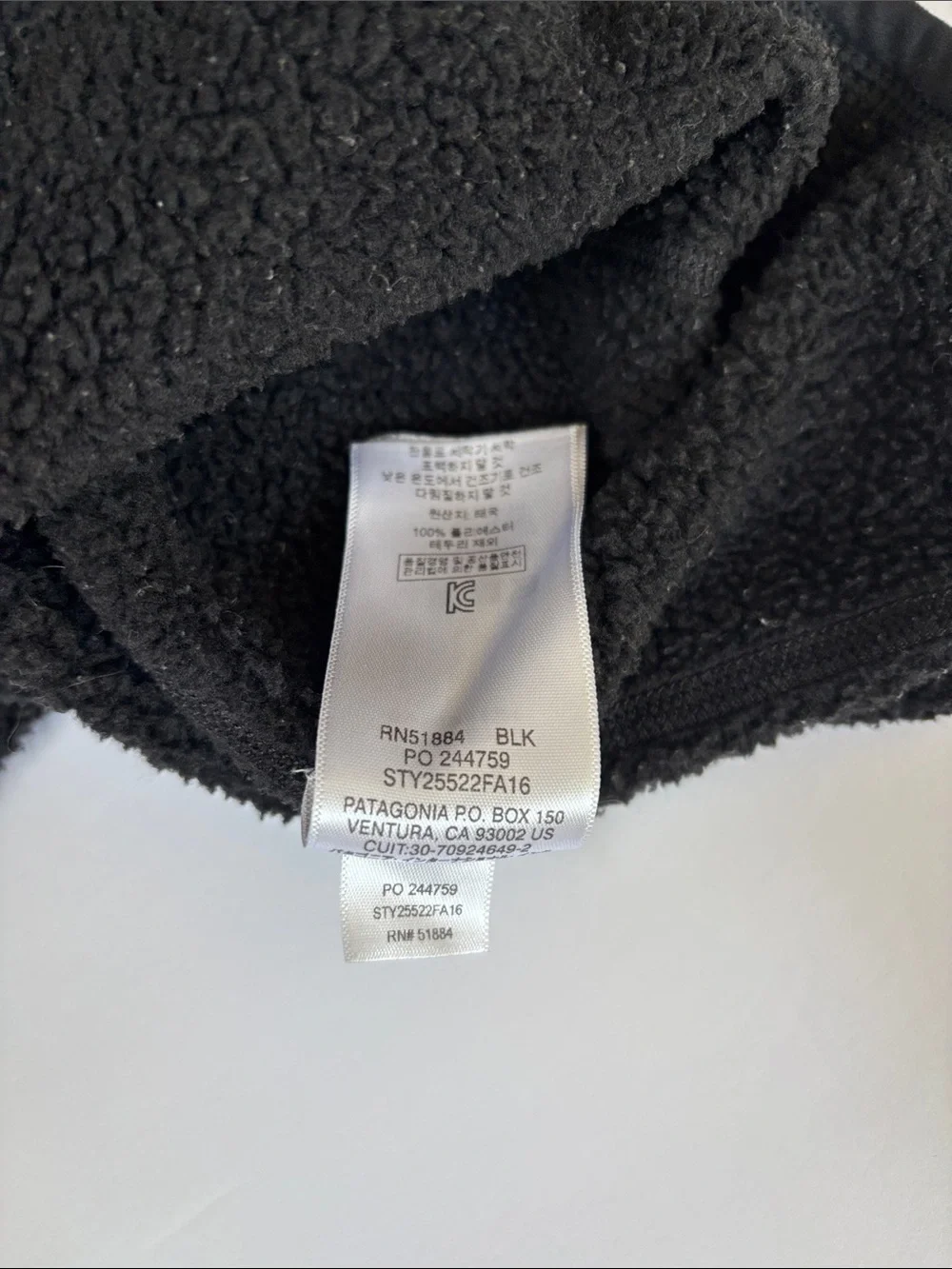 Patagonia Better Sweater 1/4 Zip 25522 Comfort Outdoors Black Mens Large